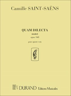 Quam Dilecta op.148 otet pour choeur mixte et orgue partition de choeur