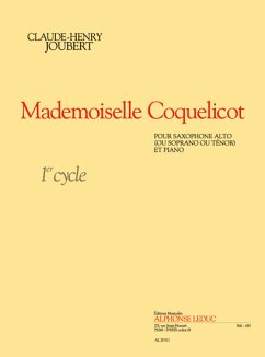 Cover Mademoiselle Coquelicot 1er cycle pour saxophone alto (ou soprano, tenor) et piano