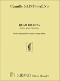 Quam dilecta motet pour 4 voix mixtes (SATB) avec acc. d'orgue ou harpe ad lib. partition