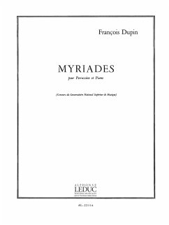Cover Myriades für Percussion und Klavier Stimmen
