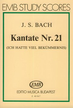 Cover Ich hatte viel Bekümmernis Kantate Nr.21 BWV21 Studienpartitur