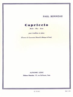 Cover Capriccio pour trombone et piano
