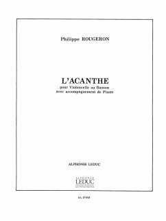 Cover L'Acanthe pour violoncelle (basson) et piano