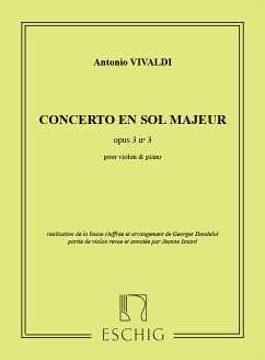 Cover CONCERTO SOL MAJEUR POUR VIOLON ET ORCHESTRE A CORDES, R 310/P 96/ F I:173 EDITION VIOLON/PIANO