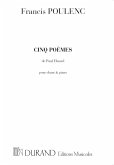 5 Počmes de Paul Eluard pour chant et piano