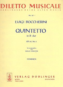 Quintett B-Dur op. 62,4 für 2 Violinen, 2 Violren und Violoncello Stimmen