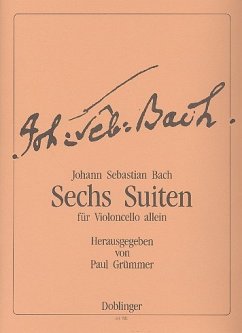 Cover 6 Suiten BWV1007-1012 für Violoncello solo