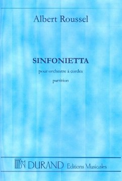 Cover Sinfonietta op.52 pour orchestre a cordes partition miniature