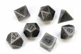 Solid Dark Metal Colour Poly 7 die set Solid Dark Metal Colour Poly 7 die set