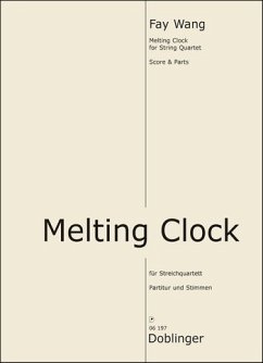 Cover Melting Clock für Streichquartett Partitur und Stimmen