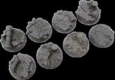 Dark Temple Bases, Round 32mm (4) Dark Temple Bases, Round 32mm (4)