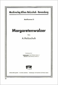 Cover Margaretenwalzer fr Handharmonika (mit 2. Stimme)