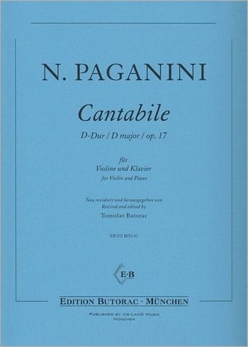 Cantabile D-Dur op.17 für Violine und Klavier Cantabile D-Dur op.17 für Violine und Klavier