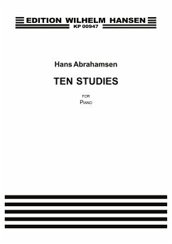 Cover Hans Abrahamsen, Ten Studies For Piano Klavier Buch