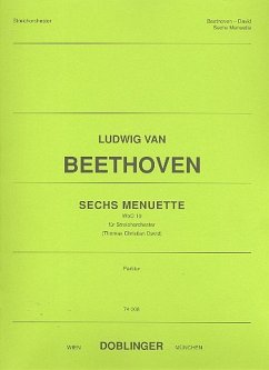 Cover 6 Menuette WoO10 für Streichorchester Partitur