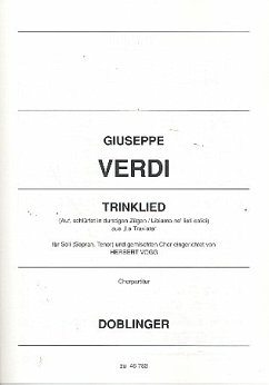 Cover Auf schlürfet in durstigen Zügen für gem Chor Chorpartitur