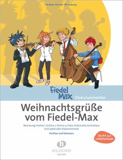 Cover Fiedel-Max für Streichorchester, Weihnachtsgrüße, Partitur und Einzelstimmen