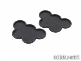 Movement Tray - Rounded Edge - 25mm 5s Cloud - Black (2) Movement Tray - Rounded Edge - 25mm 5s Cloud - Black (2)