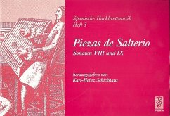 Cover Spanische Hackbrettmusik Band 3 piezas de salterio (Sonaten 8-9)