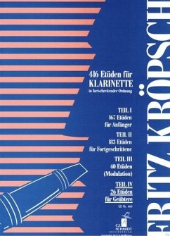 Cover 26 Etüden für Geübtere für Klarinette