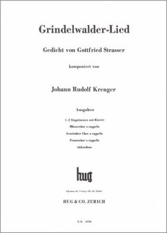 Cover GRINDELWALDER-LIED FUER SA SING- STIMMEN UND KLAVIER (DT)
