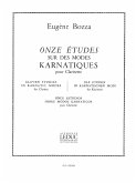 11 ETUDES SUR DES MODES KARNATIQUES POUR CLARINETTE