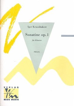 Sonatine op.1 für Klavier Cover Sonatine op.1 für Klavier