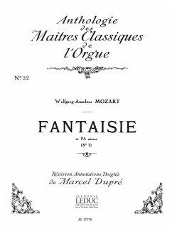 Cover Fantaisie fa mineur no.1 pour orgue