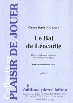 Le Bal de Léocadie pour clarinette et piano Le Bal de Léocadie pour clarinette et piano