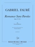 Romance sans paroles op.17,1 für Viola und Klavier