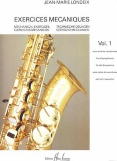 Cover Exercices mécaniques vol.1 pour saxophone