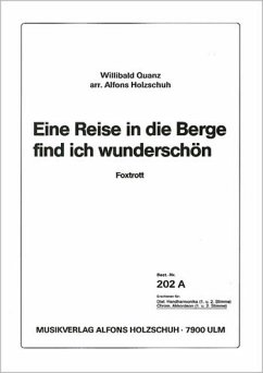 Cover Quanz, W. Eine Reise in die Berge Akkordeon
