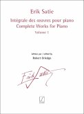 Erik Satie, Intégrale des oeuvres pour piano volume 1 Klavier Buch