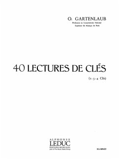 Cover GARTENLAUB 40 LECTURES DE CLES 2, 3 OU 4 CLES