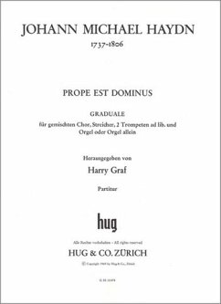 PROPE EST DOMINUS FUER SATB CHOR UND ORCHESTER PARTITUR (LA)