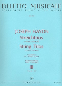 Streichtrios Nr.25-34 für 2 Violinen und Violoncello Stimmen