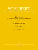 Quintett A-Dur D667 oppost.114 für Klavier, Violine, Viola, Violoncello und Kontrabaß, Stimmen