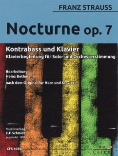 Cover Nocturne Nr.7 für Kontrabass und Klavier (Klavierbegleitung für Solo- und Orchesterstimmung)