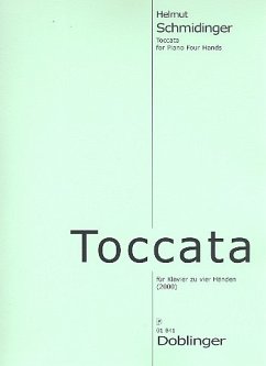 Cover Toccata für Klavier zu vier Händen Spielpartitur