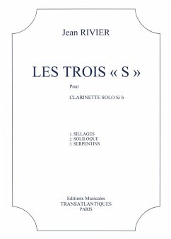 Cover Les trois S pour clarinette solo