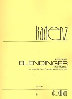 Cover Kadenzen zu klassischen Bratschen-Konzerten