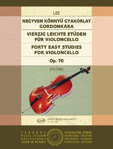 40 leichte Etüden op.70 für Violoncello 40 leichte Etüden op.70 für Violoncello