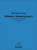 Bernhard Lang, Differenz / Wiederholung 21 Flute and Percussion Partitur