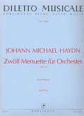 12 Menuette MH550 für Orchester Partitur 12 Menuette MH550 für Orchester Partitur