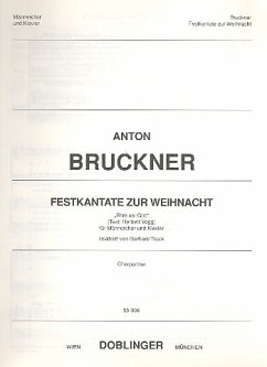 Cover FESTKANTATE ZUR WEIHNACHT FUER MAENNERCHOR UND ORCHESTER (ORGEL) KLAVIERAUSZUG