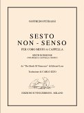 Sesto non-senso per coro misto a cappella, Partitur