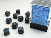 Opaque 12mm d6 Dusty Blue/copper Dice Block (36 dice)