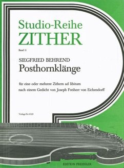 Cover Siegfried Behrend Studio-Reihe Zither 11 Zither