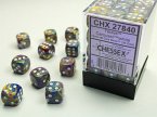 FestiveŽ 12mm d6 Carousel/white Dice Block (36 dice)