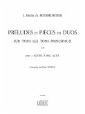 PRELUDES ET PIECES EN DUOS SUR TOUS LES TONS PRINCIPAUX POUR 2 FLUTES A BEC ALTO